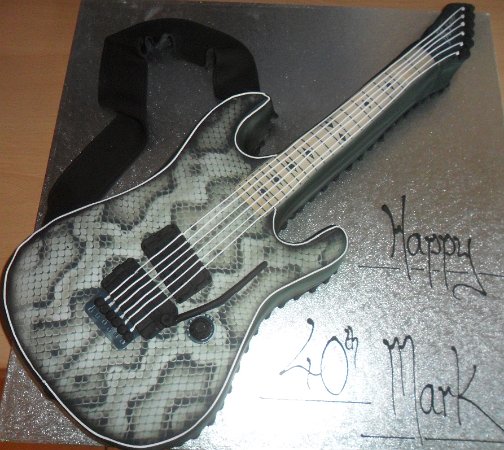 snakeskin guitar